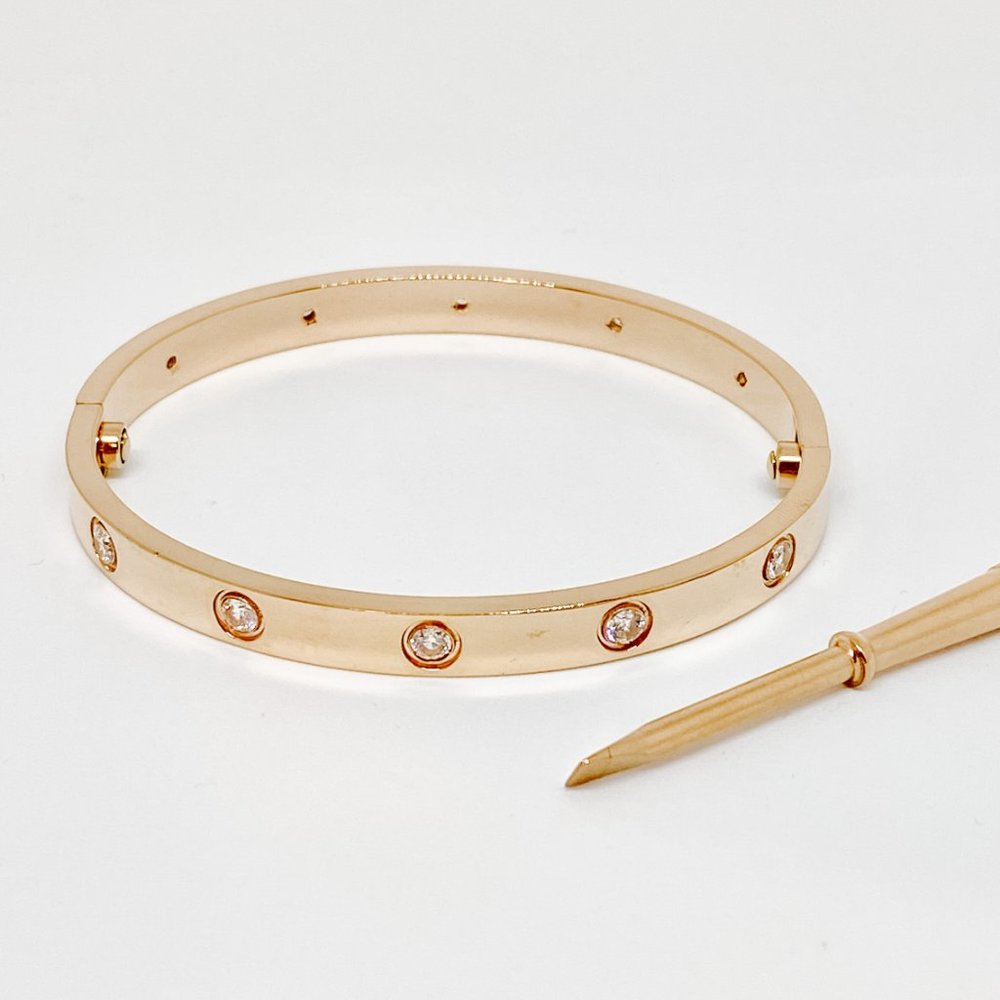Rose Gold Infinity Love Bracelet